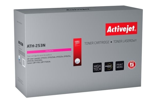 Activejet tonerpatron ATH-251N (erstatning HP 504A CE251A, Canon CRG-723C; Supreme; 7000 sider; blå)