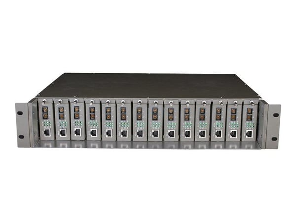 TP-Link TL-MC1400 - Basis for modulær ekspansion - 2U - rackmonterbar - for P/N: TL-SG3452XP V1