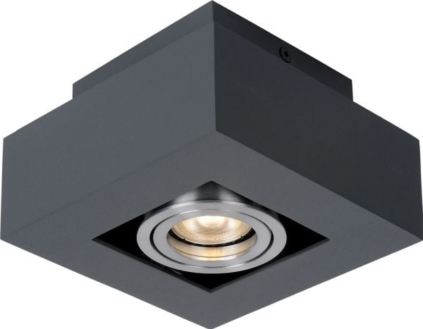 Italux taklampe utenpåliggende rektangulær sort Italux Casemiro IT8002S1-BK/AL