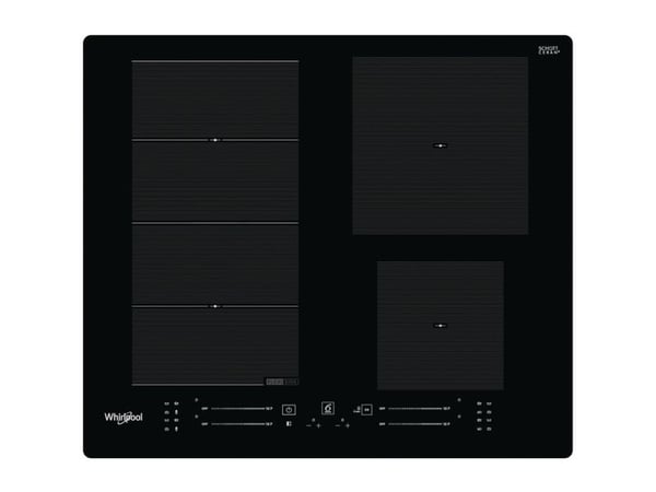 Whirlpool WF S7560 NE, Svart, Innebygget, 60 cm, Sonebasert induksjon, Keramisk, 4 zone(s)