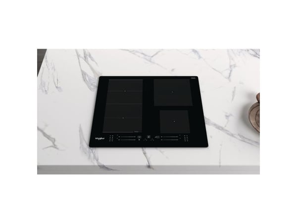 Whirlpool WF S7560 NE, Svart, Innebygget, 60 cm, Sonebasert induksjon, Keramisk, 4 zone(s)