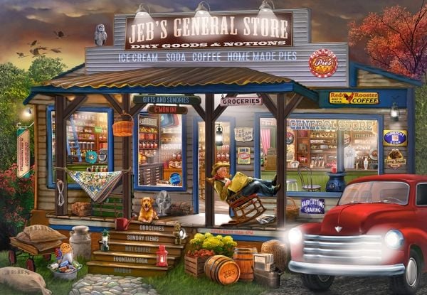 Castorland Jeb''s General Store 1000 pcs, 1000 kpl, Rakennukset, 9 vuosi/vuosia