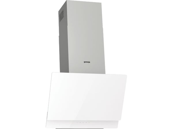 Gorenje Essential WHI649EXGW - Panser - skorsteinvinklet - bredde: 60 cm - dybde: 33.5 cm - ekstraksjon og resirkulasjon (-) - med intern motor - r...