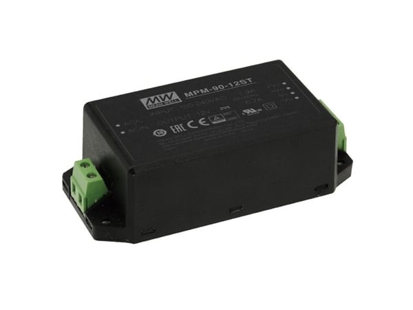 MEAN WELL MPM-90-48ST virtalähde ja jännitteenmuunnin sisätiloissa 90 W musta (MPM-90-48ST)