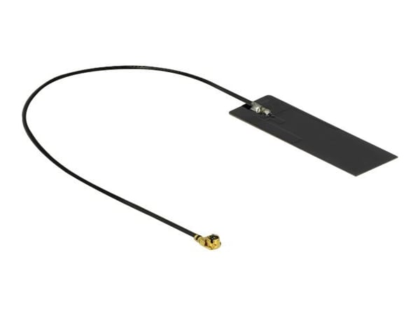 DeLOCK WLAN 802.11 ac/ax/a/h/b/g/n Antenne MHF I plugg 2 - 4 dBi 15 cm PCB intern selvklebende - Antenne - Smart Home - 2 - 4 dBi - selvklebende mo...