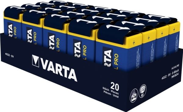 Varta Industrial - Batteri 9V - Alkalisk - 580 mAh