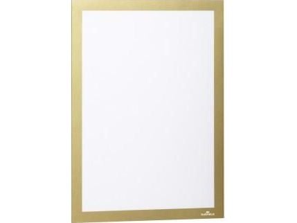 DURABLE DURAFRAME - Dokumentholder - overflatemontert - for A4 - magnetisk - dobbeltsidet - gull (en pakke 2)