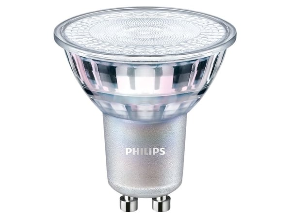 Philips MASTER LEDspot MV - LED-pære for søkelys - GU10 - 4.9 W (ekvivalent 50 W) - klasse A+ - varmt hvitt lys - 2200-2700 K
