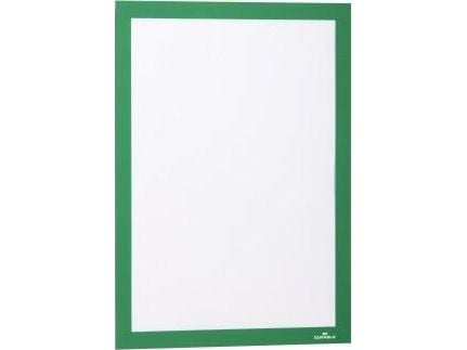 DURABLE DURAFRAME - Dokumentholder - overflatemontert - for A4 - dobbeltsidet - grønn (en pakke 2)