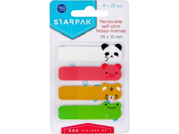 Starpak I ZAKLADKA IND 15X55 4X20K ANIMAL B/C 24/1008