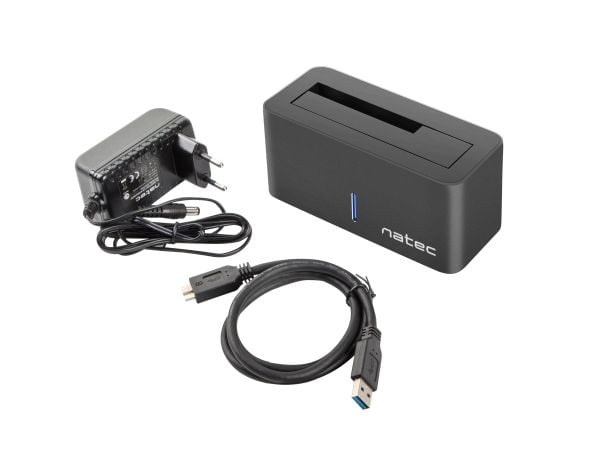 NATEC Kangaroo, Harddisk, SSD, SATA, Serial ATA II, Serial ATA III, 2.5,3.5", 8 TB, USB 3.2 Gen 1 (3.1 Gen 1) Type-A, 5 Gbit/s