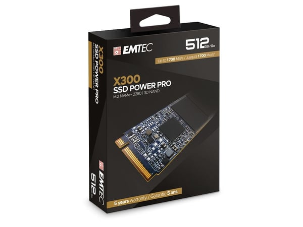 Emtec X300, 512 GB, M.2, 1700 MB/s