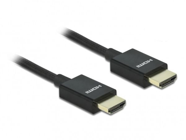 DeLOCK 85383 HDMI-kabel 0,5 m HDMI Type A (standard) Svart (85383)