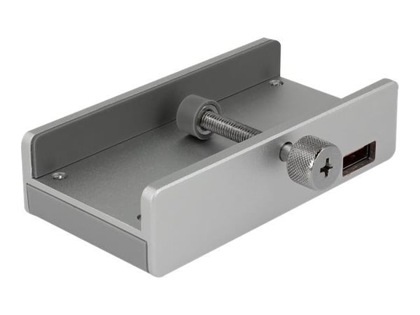 Delock External USB 3.0 4 Port Hub with Locking Screw - Hub - 4 x SuperSpeed USB 3.0 - stasjonær