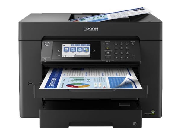Epson WorkForce WF-7840DTWF - Multifunksjonsskriver - farge - ink-jet - A3 (297 x 420 mm) (original) - A3 (medie) - opp til 25 spm (trykking) - 550...
