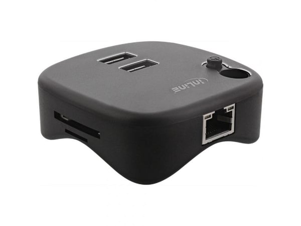 InLine 35392, USB 3.2 Gen 1 (3.1 Gen 1) Typ-A, USB 3.2 Gen 1 (3.1 Gen 1) Typ-A, MicroSD (TransFlash),SD, 5000 Mbit/s, Svart, Aluminium