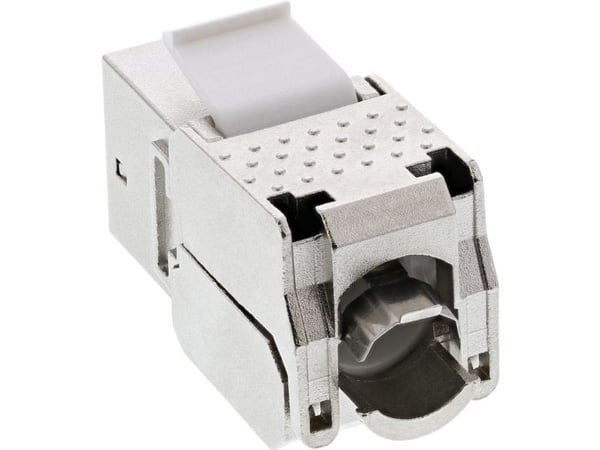 InLine 76202C, Hvit, RJ-45, 10GBase-T, Cat6a, 500 MHz, 30 mm