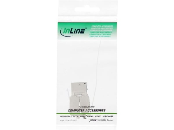 InLine 76202C, Hvit, RJ-45, 10GBase-T, Cat6a, 500 MHz, 30 mm