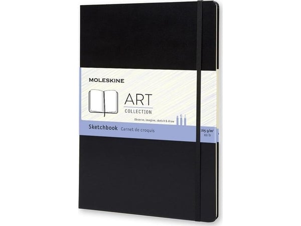 Moleskine kunstskisseblokk A4 svart