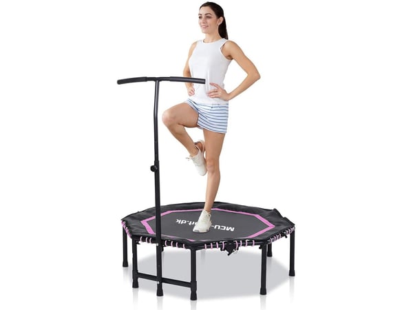 MCU-Sport Fitness Trampolin Octagon Foldbar m/håndtag 122cm, Pink