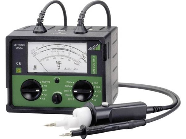 Gossen Metrawatt M 540 C isolasjonsmåler 50 V, 100 V, 250 V, 500 V, 1000 V 400 MO