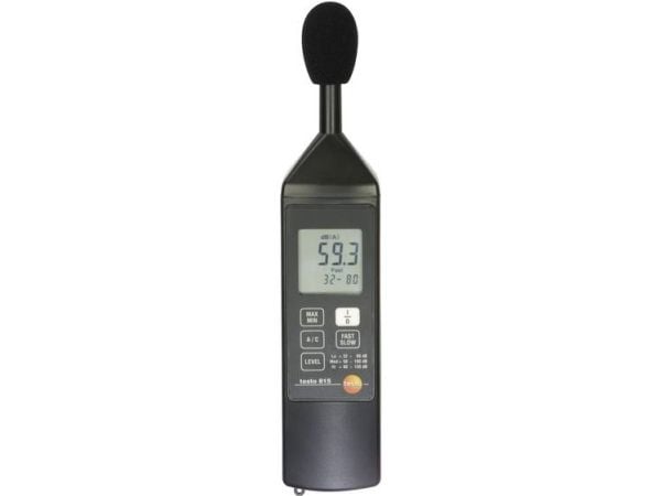 Testo 815, Digitalt, A-vektende, C-weighting, Hurtig, Sakte, 32 - 130 dB, 1 dB, 0,1 dB