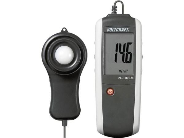 VOLTCRAFT PL-110SM Luxmeter 0 - 1999 W/m²