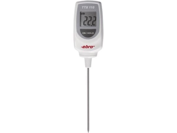 ebro TTX 110 upotuslämpömittari (HACCP) Mittausalue lämpötila -50 - 350 °C Anturityyppi T HACCP:n mukainen (elintarviketurvallisuus)