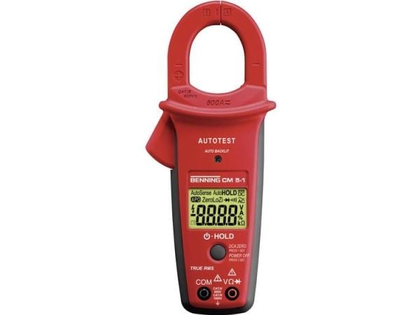 Benning 044066 strømtang, håndholdt digitalt multimeter LoZ CAT III 1000 V, CAT IV 600 V (visning): 10000