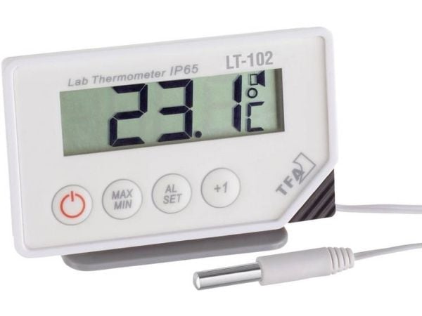 TFA-Dostmann 30.1034, Elektronisk miljøtermometer, Innendørs, Digitalt, Hvit, Plast, -40 - 70 °C