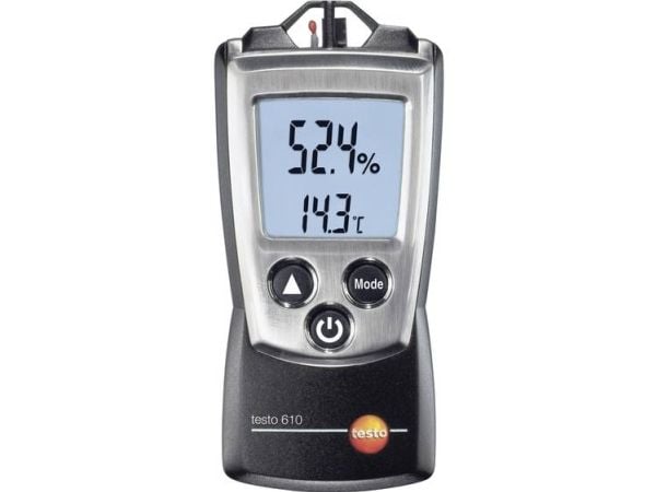 Testo 610, Digital, AAA, 1,5V, -10 - 50 °C, -40 - 70 °C, 46 mm