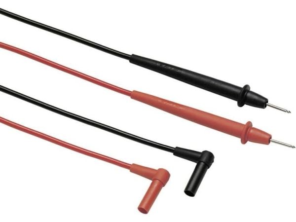 Fluke TL75-1, Testausjohdin, Musta, Punainen, CAT II, PVC-muovi, 1,22 m, 1000 V