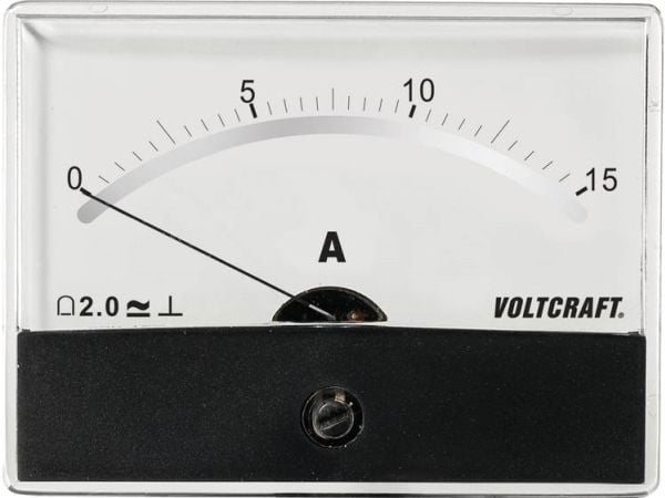 VOLTCRAFT AM-86X65/15A/DC måleinstrument for innbygging, dreiespole