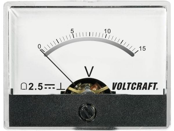 Voltcraft innbyggingsmåler AM-60X46/15V/DC 15 V dreiespole (AM-60X46/15V/DC)