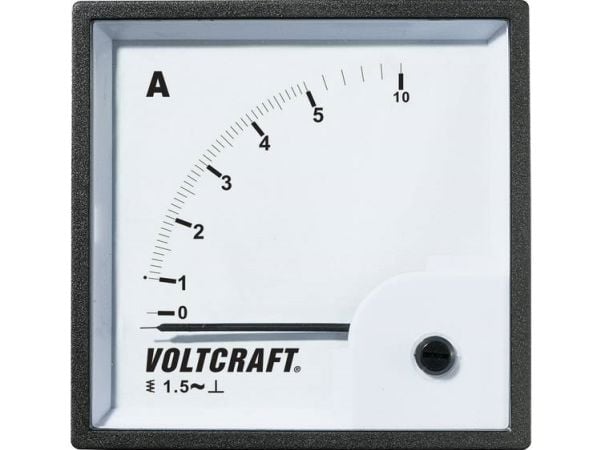 VOLTCRAFT AM-72X72/5A analogt installasjonsmåleinstrument 5 A bløtt jern
