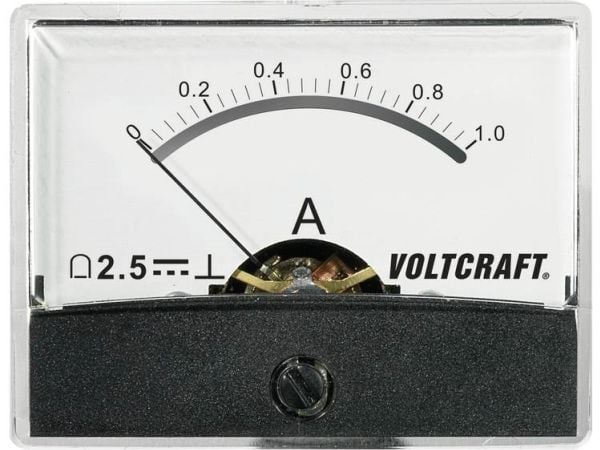 VOLTCRAFT AM-60X46/1A/DC måleapparat for innbygging 1 A dreiespole