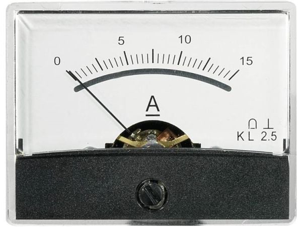 VOLTCRAFT AM-60X46/15A/DC installasjonsmåleinstrument 15 A dreiespole