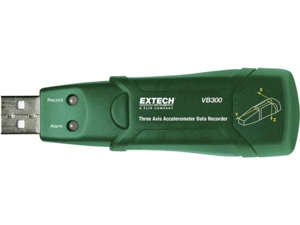 Extech VB300 nopeusmittari ±0,5 G