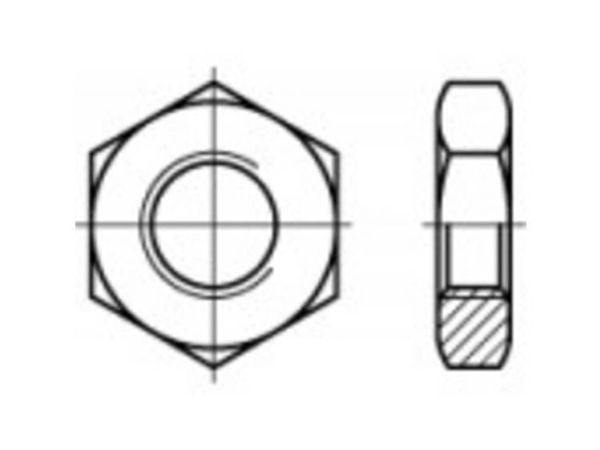 TOOLCRAFT 106895 sekskantmuttere M24 DIN 439 stål 25 stk