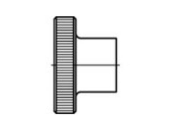TOOLCRAFT 107580 fingermuttere M12 DIN 466, stål, galvanisert, 25 stk