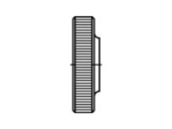 TOOLCRAFT fingermuttere M3 DIN 467 stål 100 stk
