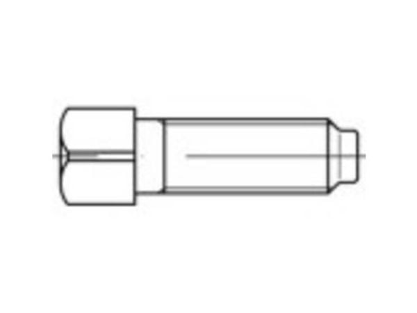 TOOLCRAFT firkantsskruer M10 30 mm firkant DIN 479 stål - 50 stk