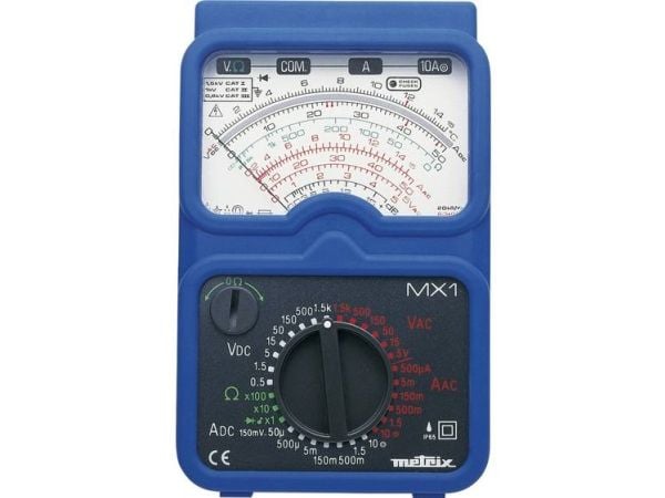 Metrix MX1 håndholdt multimeter analog CAT III 600 V