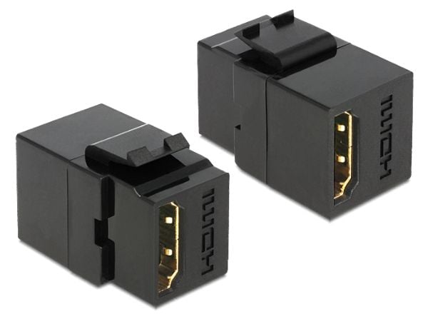 Delock - Trapes-jakk - HDMI - svart