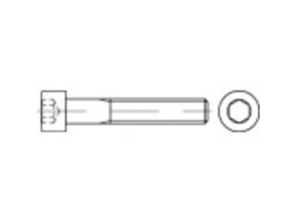 TOOLCRAFT cylinderskrue M27 50 mm innvendig sekskant DIN 912 stål 10 stk