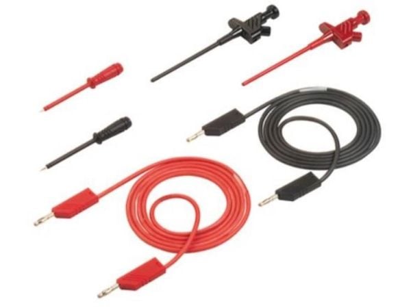 SKS Hirschmann PMS 4 CO Testijohtosarja [Lamellipistoke 4 mm - Lamellipistoke 4 mm] 1,00 m Musta, punainen