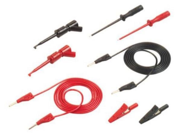 SKS Hirschmann PMS 2 Testijohtosarja [Liitin 2 mm - Liitin 2 mm] 1,00 m Musta, punainen