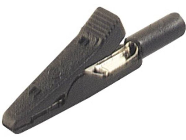 SKS Hirschmann MA 1 S Crocodile clip Connector 2 mm CAT I Black