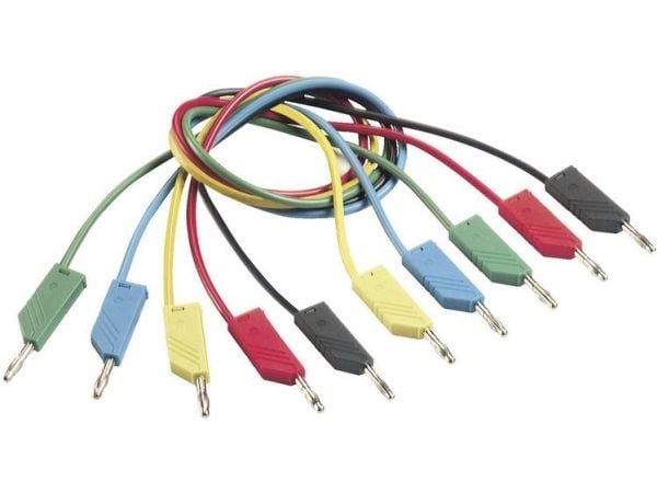 Hirschmann 934060101, Testkabel, Röd, mässing, Koppar, Nickel, CAT I, PVC, IEC61010