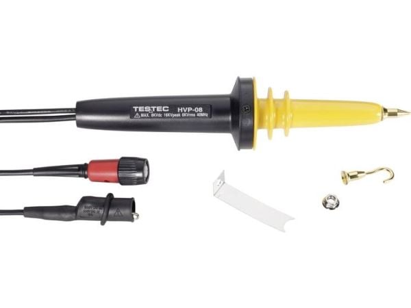 Testec TT-HVP 08 Måleprobe berøringssikker 40 MHz 1000:1 8000 V/DC, 6000 V/AC
